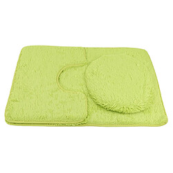 Universal Set de 3 tapis antidérapants pour la salle de bains Tapis sanitaire pour le sol Tapis antidérapant pour la douche Housse de toilette Tapis de douche pour le sol | Marron Set de 3 pièces 50 * 80cm + 50 * 40cmU + 47 * 51cmO(brun)