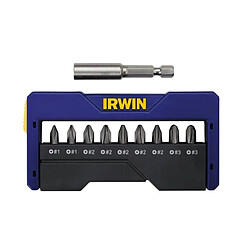 IRWIN Jeu de 9 embouts avec porte-embouts - 25 mm