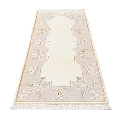 Avis Vidal Tapis de couloir en laine 201x84 beige Darya