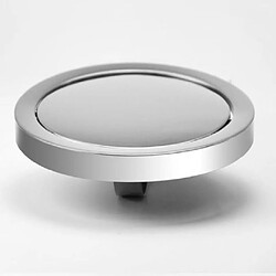 Wewoo Type incorporé couvercle en acier inoxydable basculant de cuisine poubelle de la poubelletaille rond miroir diamètre 24.5cm Argent