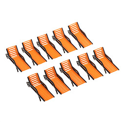 Avis 10pcs sable table modèle chaise longue miniature maison de poupée mise en scène 1:75