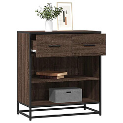 vidaXL Buffet chêne marron 68x35x76 cm bois d'ingénierie