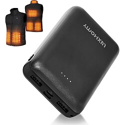 SANAG Batterie Pour Veste Chauffante, Power Bank 10000 Mah, 5V 3A Batterie Externe Usb Avec Ports D'Entrée De Type C + Micro Ports D'Entrée Et 2 Ports Usb Pour Tous Les Vêtements Chauffants De 5V