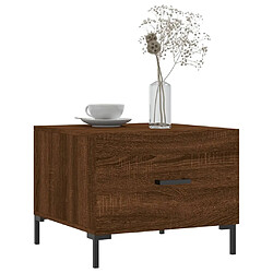 Avis Maison Chic Lot de 2 Tables basses,Table Console pour salon chêne marron 50x50x40 cm bois d'ingénierie -MN29432