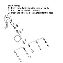 Ensemble d'accessoires pour Mini micro outils, 1 ensemble, convient à tous les aspirateurs