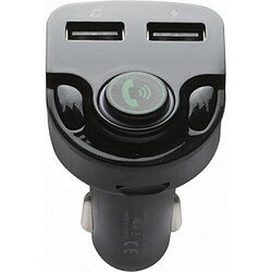 Avis Double Chargeur voiture 2.4A avec transmetteur FM Noir Bigben