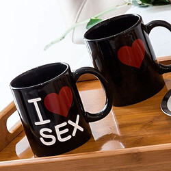 Totalcadeau Mug thermoréactif tasse I Love Sex