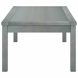 Avis Maison Chic Table basse,Table Console Table d'appoint, Table pour salon 100x50x33 cm Gris Bois d'acacia solide -MN23730