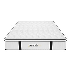 Acheter Vente-Unique Matelas 140 x 190 cm anti-feu ressorts ensachés et surmatelas intégré ép.28cm - DELICE de DREAMEA HOTEL