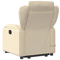 Acheter Maison Chic Fauteuil Relax pour salon, Fauteuil inclinable de massage Crème Tissu -GKD95103