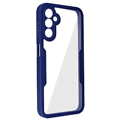 Avizar Coque 360° pour Galaxy A14 Dos Rigide Protection Écran Souple Contour Bleu