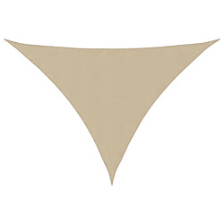 vidaXL Voile de parasol tissu oxford triangulaire 2,5x2,5x3,5 m beige