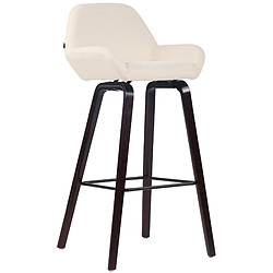 Non Tabouret de bar Newnan en tissu 4 pieds structure noyer (chêne)