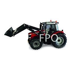 Britains - Bri43082 - Véhicule Miniature - Modèle À L'échelle - Tracteur Massey Ferguson 6616 avec Chargeur - Echelle 1/32