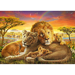 Schmidt Spiele- Puzzle 1000 pièces Famille de Lions câlins, 58987, coloré