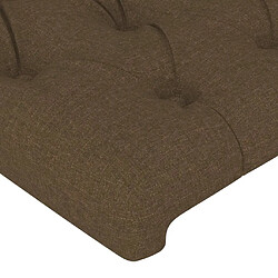 Acheter Maison Chic Lot de 4 Têtes de lit design pour chambre - Décoration de lit Marron Foncé 100x7x78/88 cm Tissu -MN21544