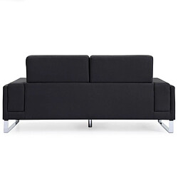 Avis Paris Prix Canapé 3 Places Tissu Ezekiel 198cm Noir