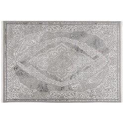 Lisa Design Telio - tapis rectangulaire motif oriental - gris anthracite