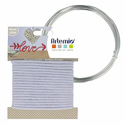 Artemio Fil à tricotin lilas 5 mm x 5 m + fil d'aluminium