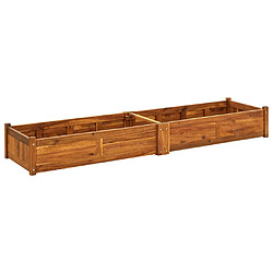 vidaXL Lit surélevé de jardin Bois d'acacia 200x50x25 cm