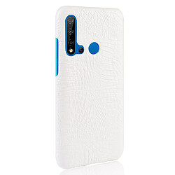 Wewoo Coque PC + PU antichoc à texture de crocodile pour Huawei P20 lite 2019 / Huawei nova 5i blanc