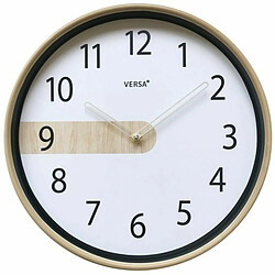 Versa Horloge Murale (Ø 30 cm) Plastique - Noir