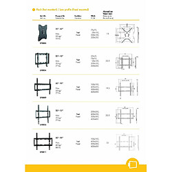 LogiLink BP0004 Support TV Mural Noir pas cher