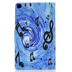 Etui en PU Conception d'impression de motifs Note musicale pour votre Samsung Galaxy Tab A7 Lite 8.7 pouces T220/T225