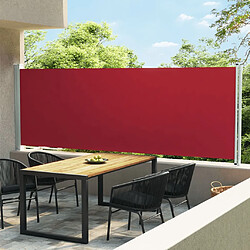 vidaXL Auvent latéral rétractable de patio 160x600 cm Rouge