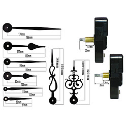 Avis Couple élevé Horloge Mouvement Mécanisme avec 4 Paires de Mains, balayage silencieux Quartz Horloge Kit Moteur pour Horloge de Réparation DIY