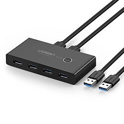 Wewoo Switch HDMI pour Souris, Clavier, Imprimante Sélecteur de Commutateur USB 2 Ports USB Partage 4 Adaptateur de Commutation de USB