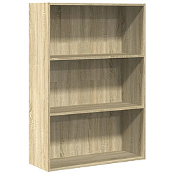 vidaXL Bibliothèque chêne sonoma 80x30x114 cm bois d'ingénierie