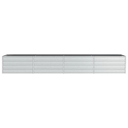 Acheter vidaXL Lit surélevé de jardin 320x80x45 cm Acier galvanisé Argenté