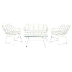 Ensemble Canapé + Table DKD Home Decor Métal rotin synthétique 124 x 74 x 84 cm