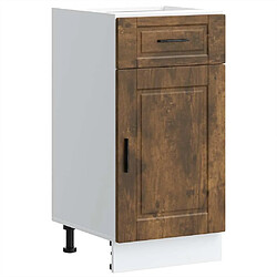 vidaXL Armoire de cuisine Porto chêne fumé bois d'ingénierie