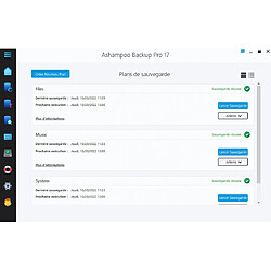 Avis Ashampoo Ashampp Backup Pro 17 - Licence Perpétuelle - 1 poste - A télécharger