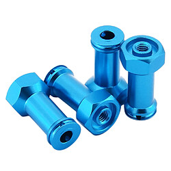 Adaptateur hexagonal d'entraînement de moyeu de roue de 24mm pour voiture de chenille télécommandée au 1/16 x4 bleu pas cher