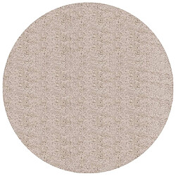 vidaXL Tapis shaggy PAMPLONA poils longs moderne beige Ø 120 cm