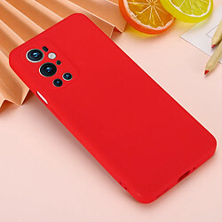 Coque en silicone souple avec sangle rouge pour votre OnePlus 9 Pro