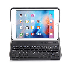 Acheter Wewoo Clavier QWERTY noir pour iPad Mini 4 Ultra-mince ABS Bluetooth Horizontal Housse en cuir avec support