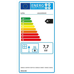 Poêle à bois 7.7kw noir - fr9010570b - SUPRA