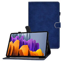 Etui en PU bleu pour votre Samsung Galaxy Tab S7 T870/Galaxy Tab S8 X700/X706