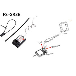 Flysky FS-GR3E 3 canaux 2.4G Récepteur GT3B, GR3C pour RC Car Truck Failsafe