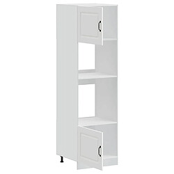 Acheter vidaXL Armoires de four 2 pcs Lucca blanc bois d'ingénierie