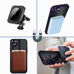 Acheter Avizar Coque MagSafe pour iPhone 13 Silicone Protection Caméra Contour Chromé Violet