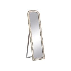 Vente-Unique Miroir sur pied style vintage en bois de paulownia - Champagne - L.50 x H.170 cm - TERESA