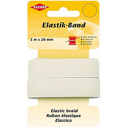 KLEIBER Ruban élastique, 3 m x 20 mm, blanc ()