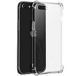 Avizar Coque iPhone SE 2022 / 2020 et 8 / 7 Silicone Flexible Coins Bumper Transparent