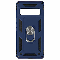 Avizar Coque Google Pixel 6 Pro Antichoc Bi-matière Bague Support Vidéo Bleu nuit