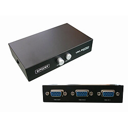 Kalea-Informatique Switch Vidéo VGA Switch Vidéo - 2 ports - Sélection manuelle - VGA Femelles - 1600x1280 px